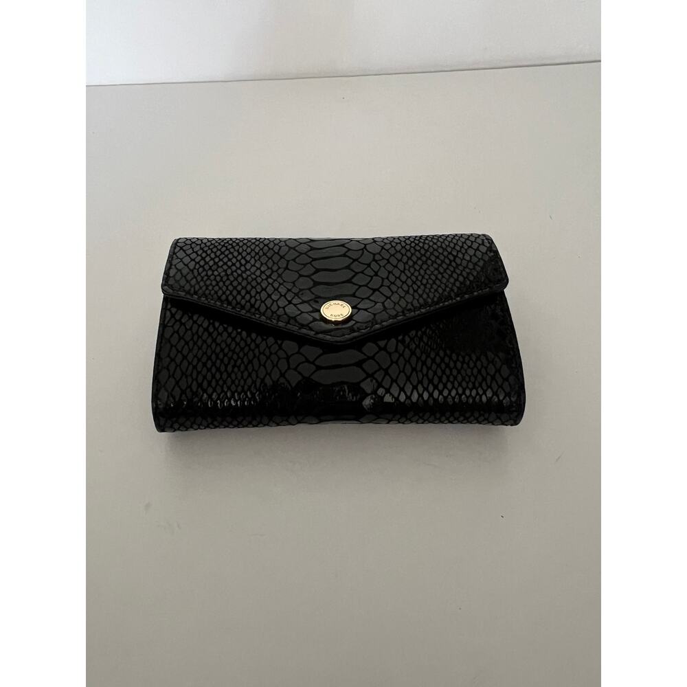 Michael Kors Women's Phone Crossbody Wallet Purse Black Genuine Leather Bag - Picture 8 of 11